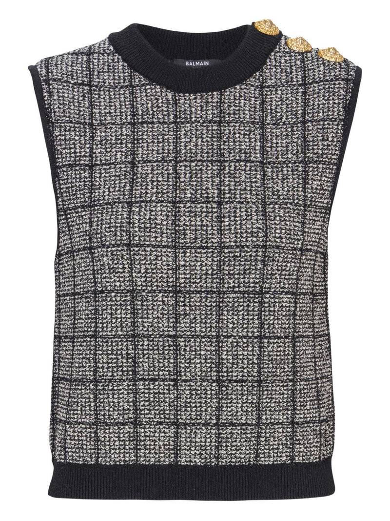 Balmain Balmain Tweed Tank Top