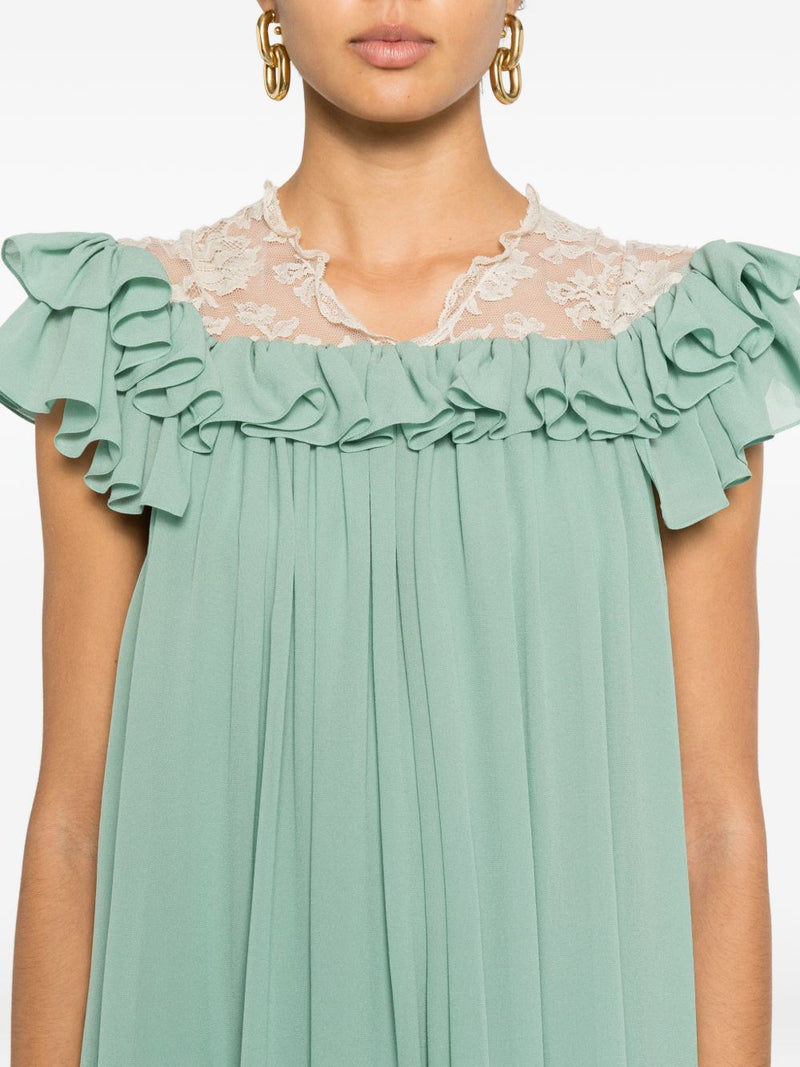 Chloé ChloÃ© Silk mini dress Variant 1 | Urbalenti™ NYC