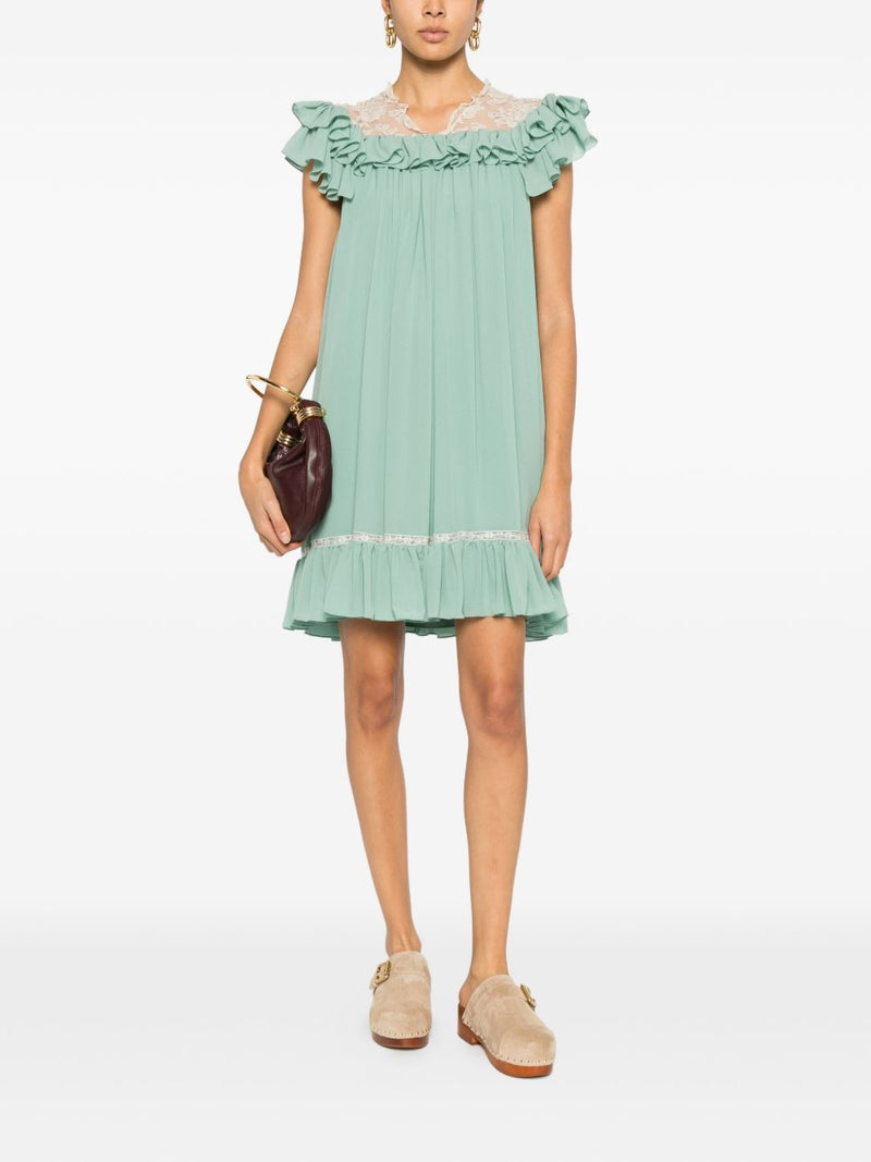 Chloé ChloÃ© Silk mini dress Variant 1 | Urbalenti™ NYC