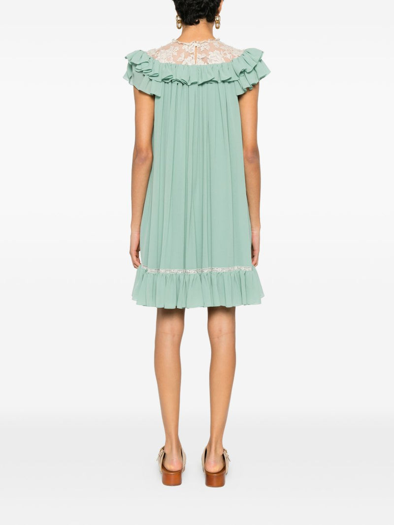 Chloé ChloÃ© Silk mini dress Variant 1 | Urbalenti™ NYC