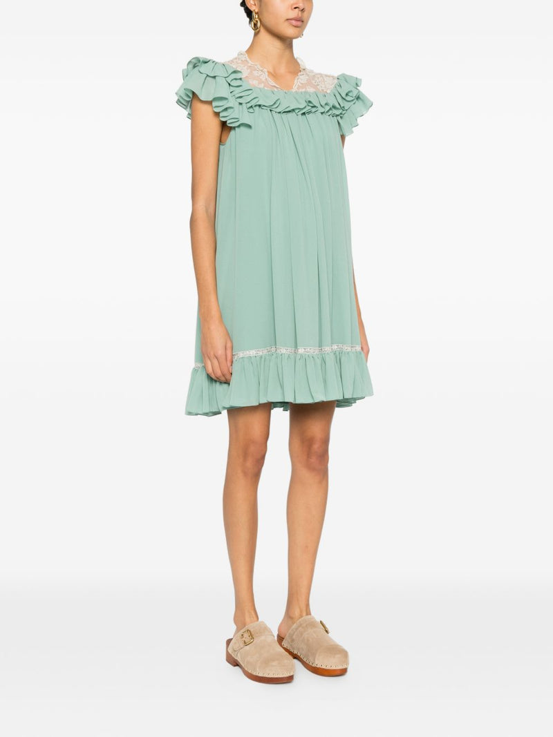 Chloé ChloÃ© Silk mini dress Variant 1 | Urbalenti™ NYC
