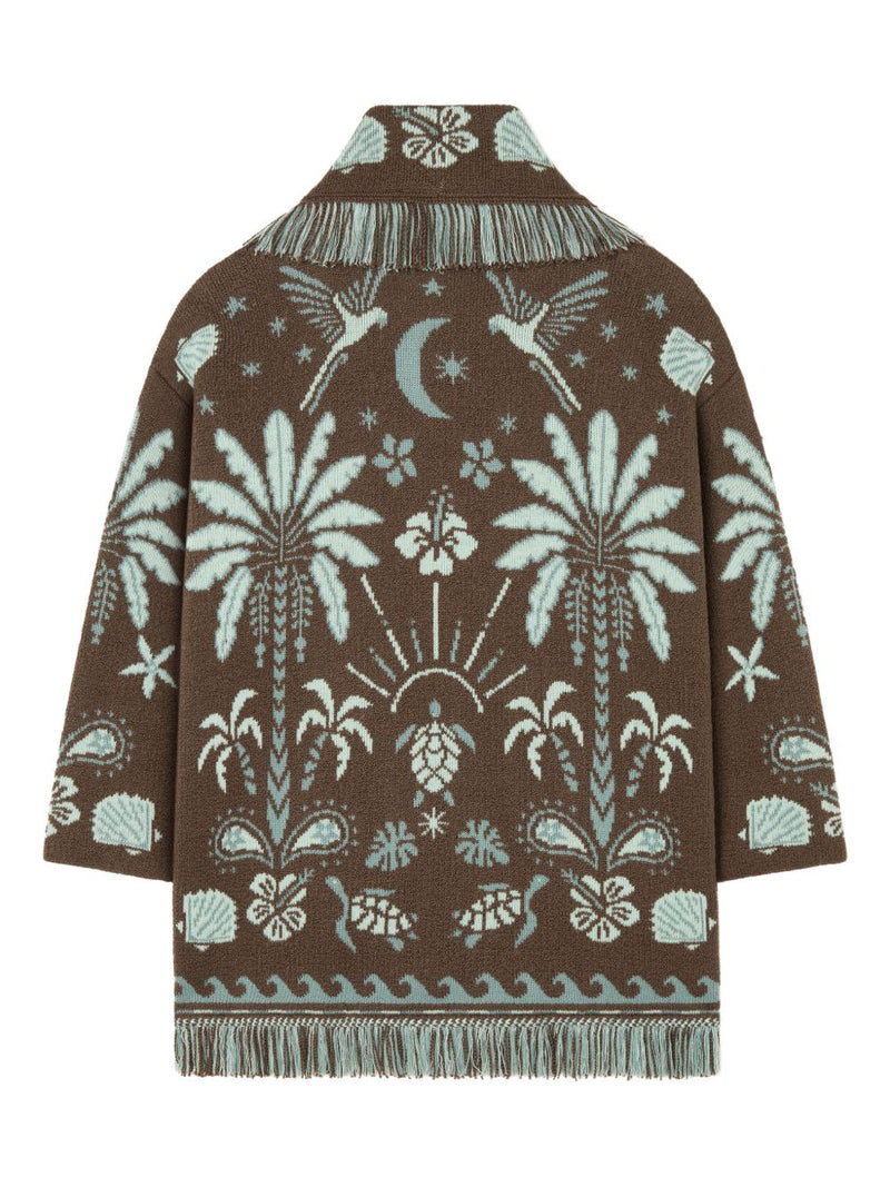 Alanui Alanui Echoes Of The Island wool and cotton cardigan