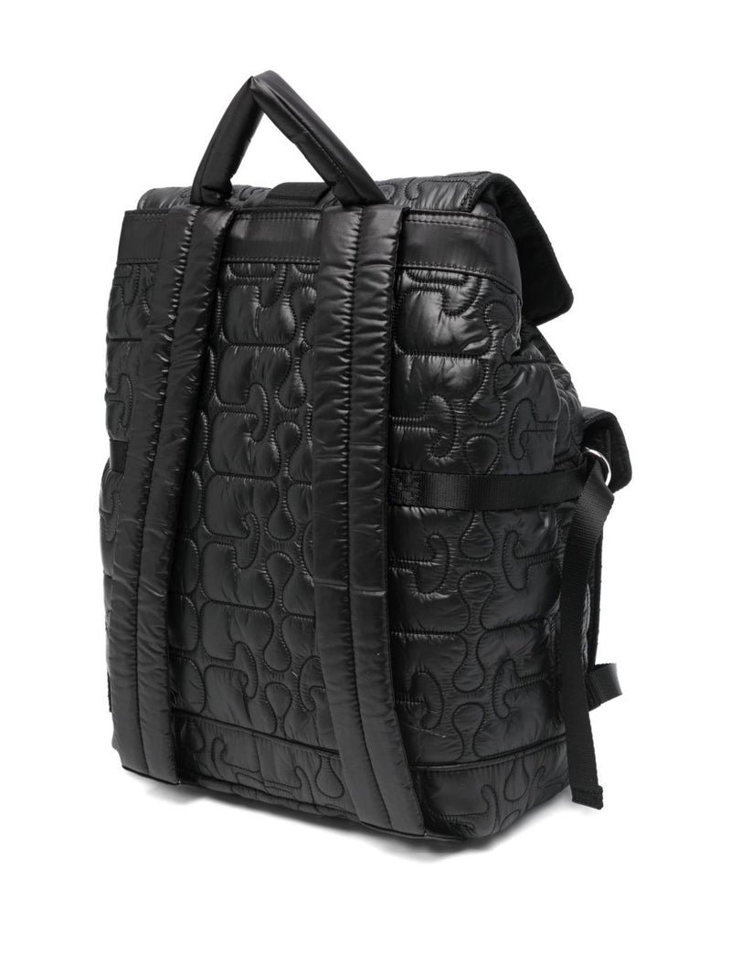 Ganni Ganni Quilted Buckle Backpack