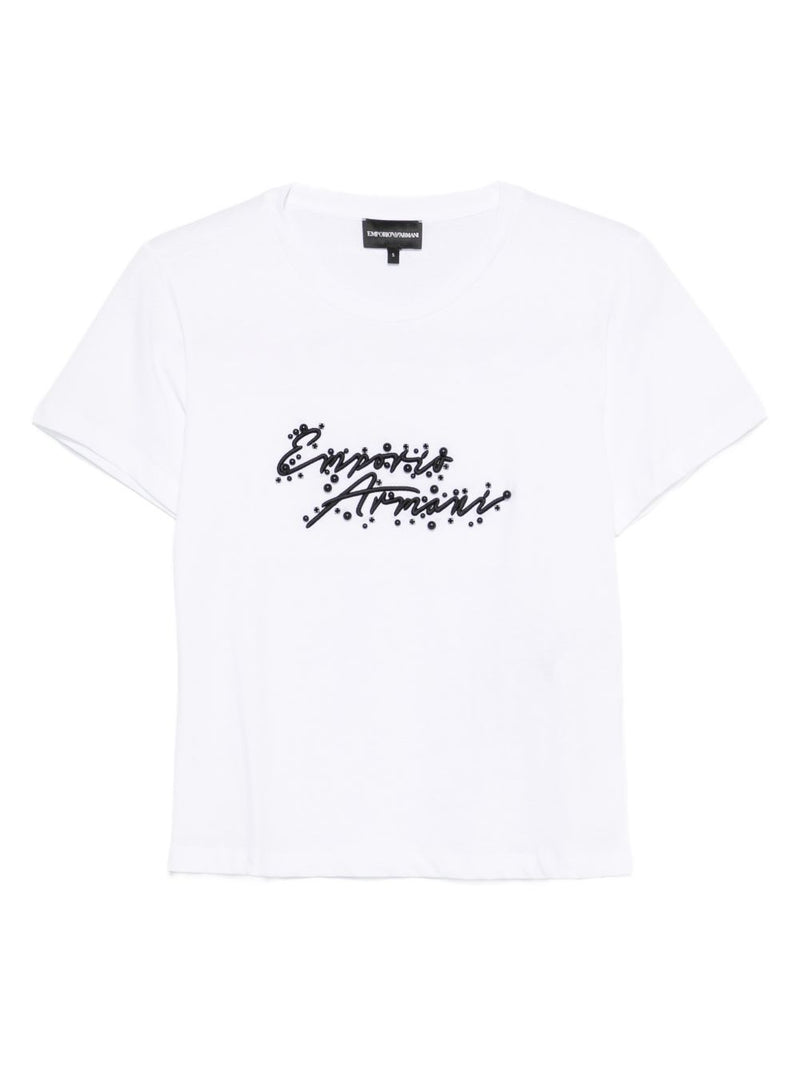 Emporio Armani Logo cotton t-shirt | Urbalenti™ NYC