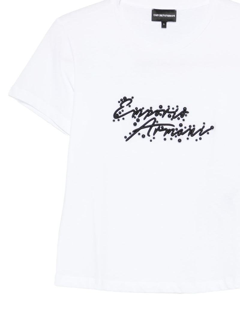 Emporio Armani Logo cotton t-shirt | Urbalenti™ NYC