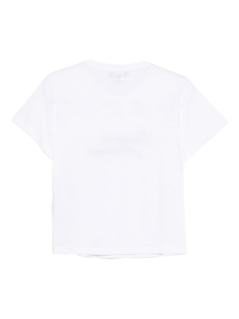 Emporio Armani Logo cotton t-shirt | Urbalenti™ NYC