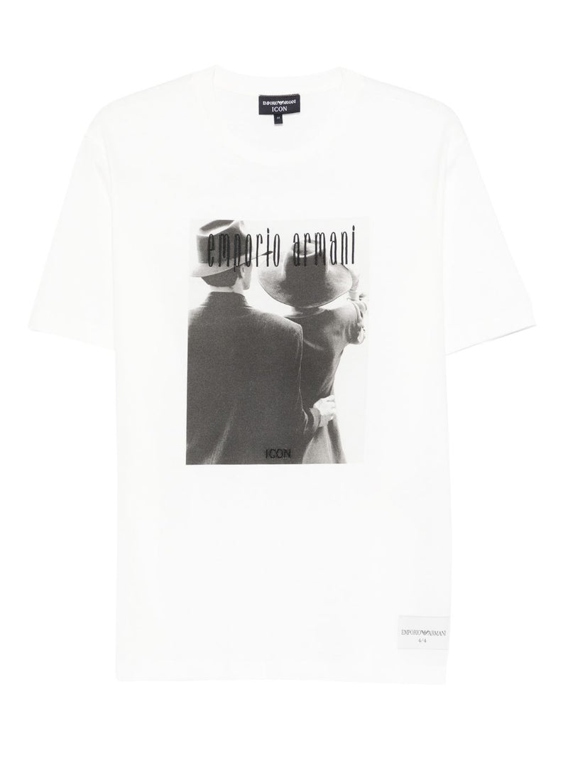Emporio Armani Emporio Armani Printed cotton t-shirt