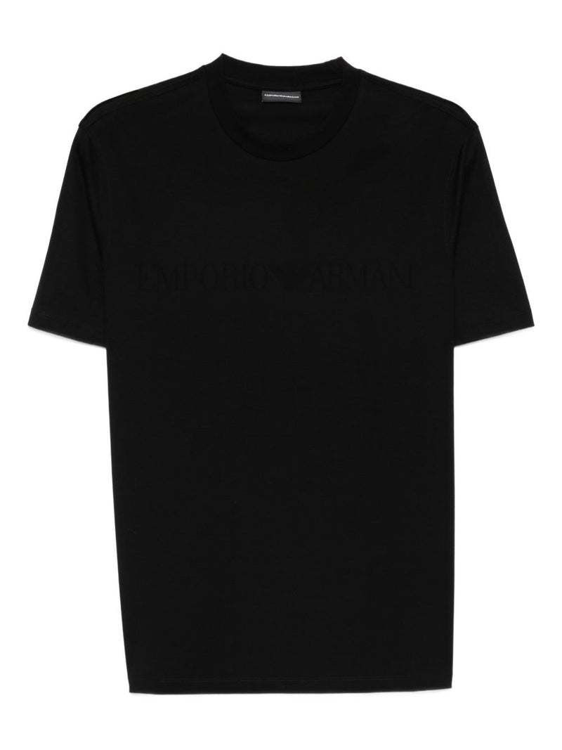 Emporio Armani Logo cotton t-shirt | Urbalenti™ NYC