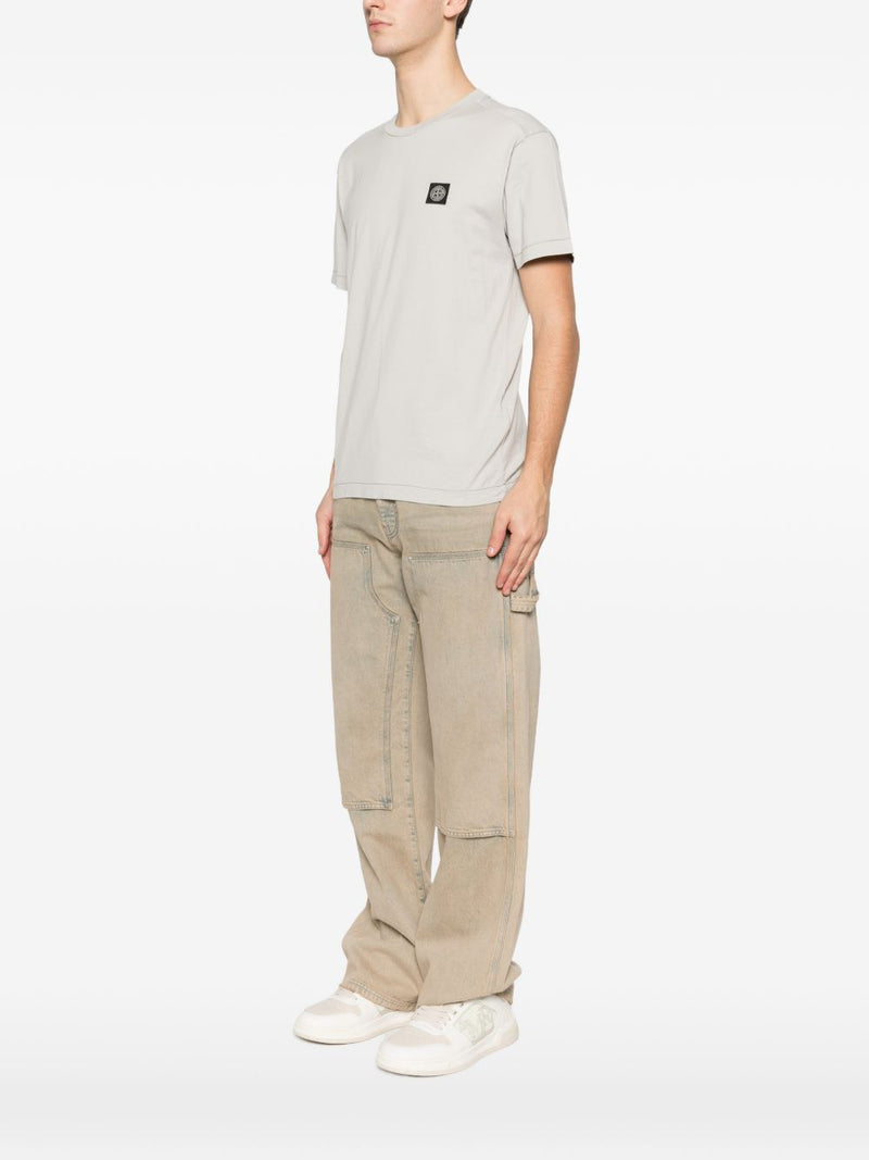 Stone Island Logo cotton t-shirt | Urbalenti™ NYC