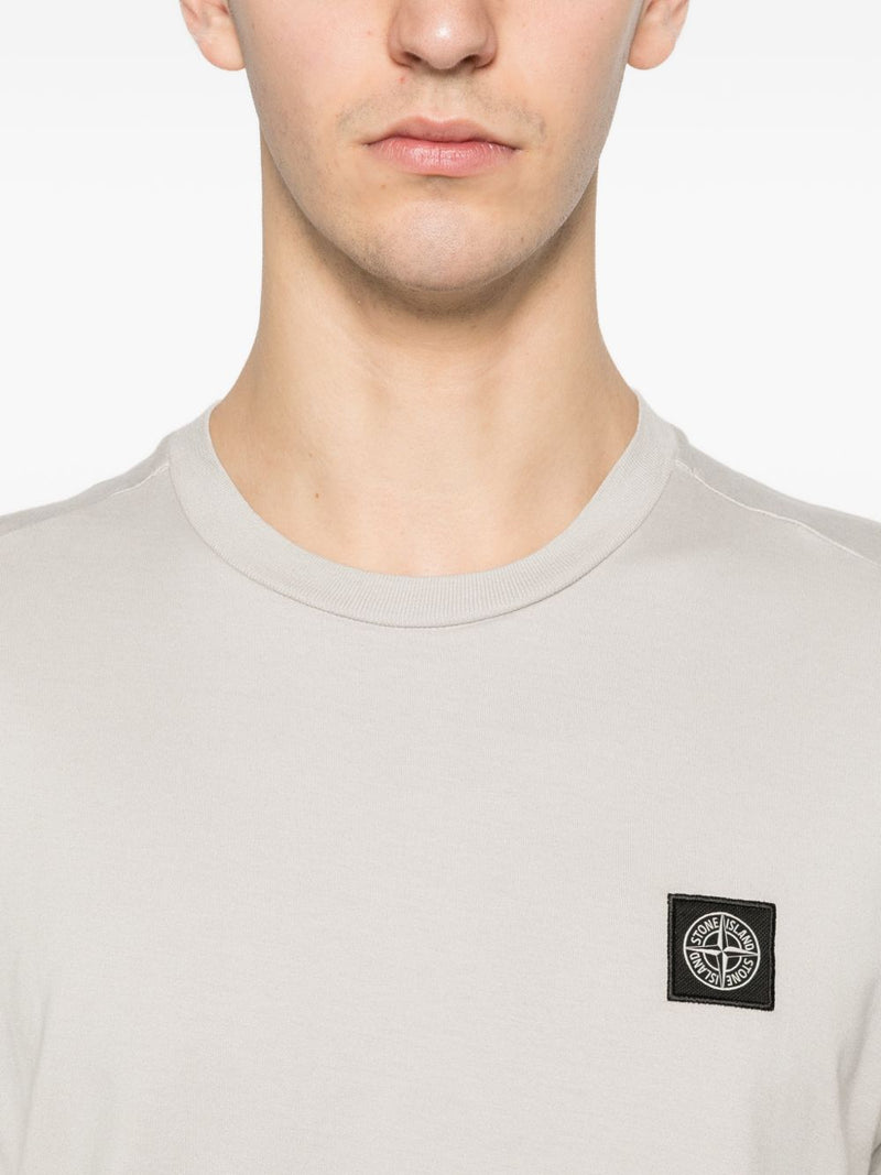 Stone Island Logo cotton t-shirt | Urbalenti™ NYC