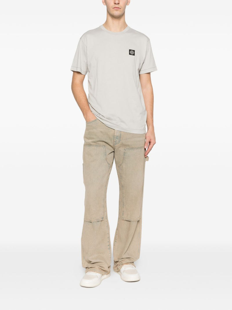 Stone Island Logo cotton t-shirt | Urbalenti™ NYC