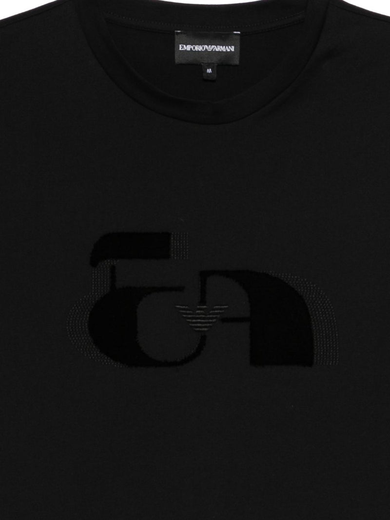 Emporio Armani Printed cotton t-shirt | Urbalenti™ NYC
