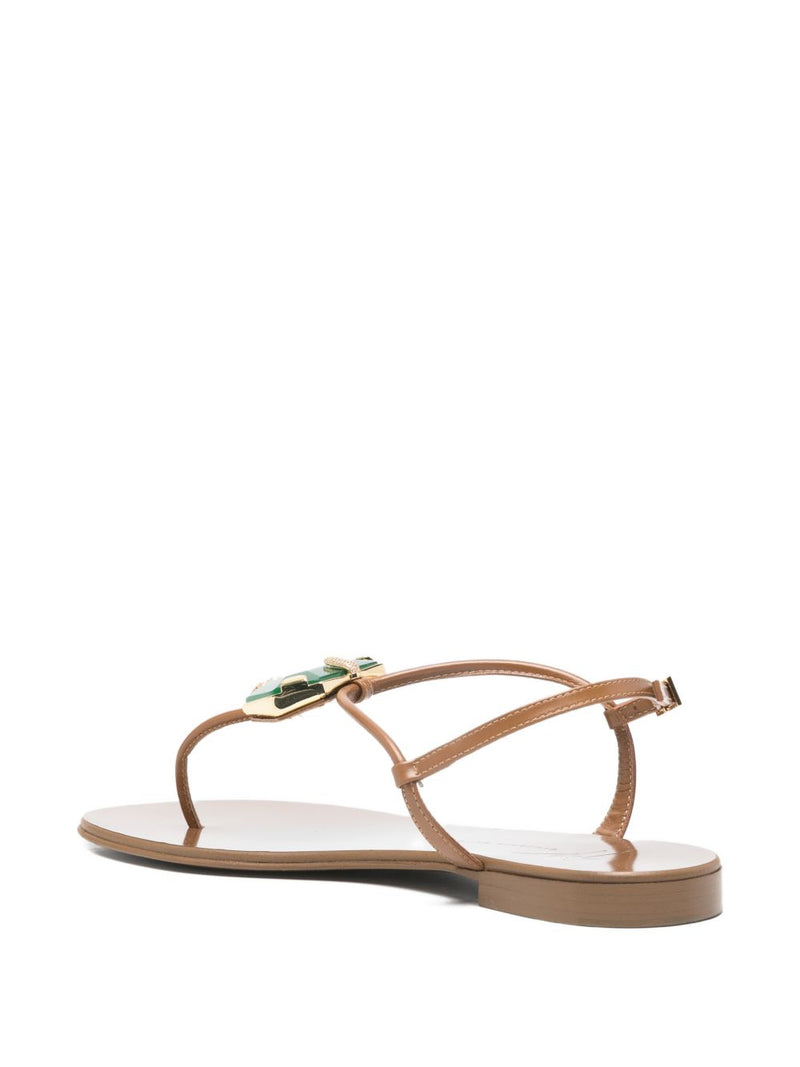 Giuseppe Zanotti Atlantide buckle-embellished thong san... | Urbalenti™ NYC