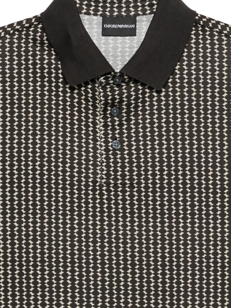 Emporio Armani Cotton blend polo shirt | Urbalenti™ NYC