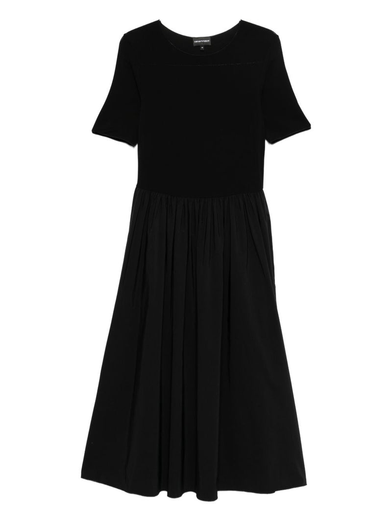 Emporio Armani Emporio Armani A-line skirt short sleeves round neck Midi dress