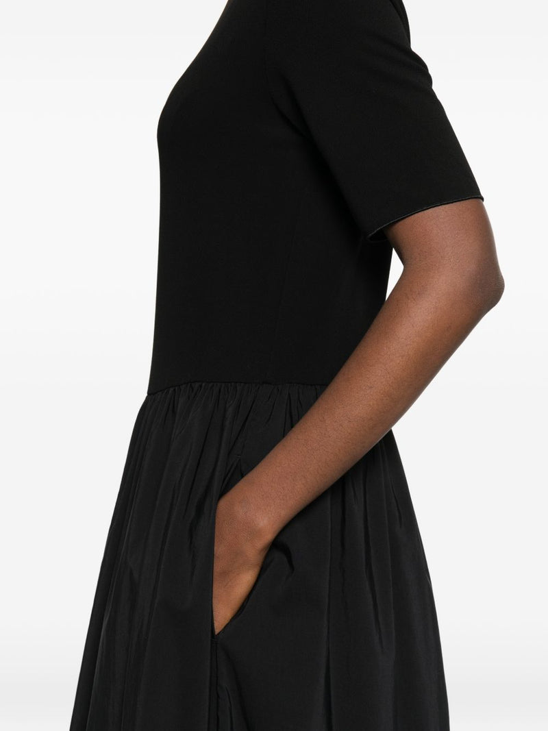 Emporio Armani Emporio Armani A-line skirt short sleeves round neck Midi dress