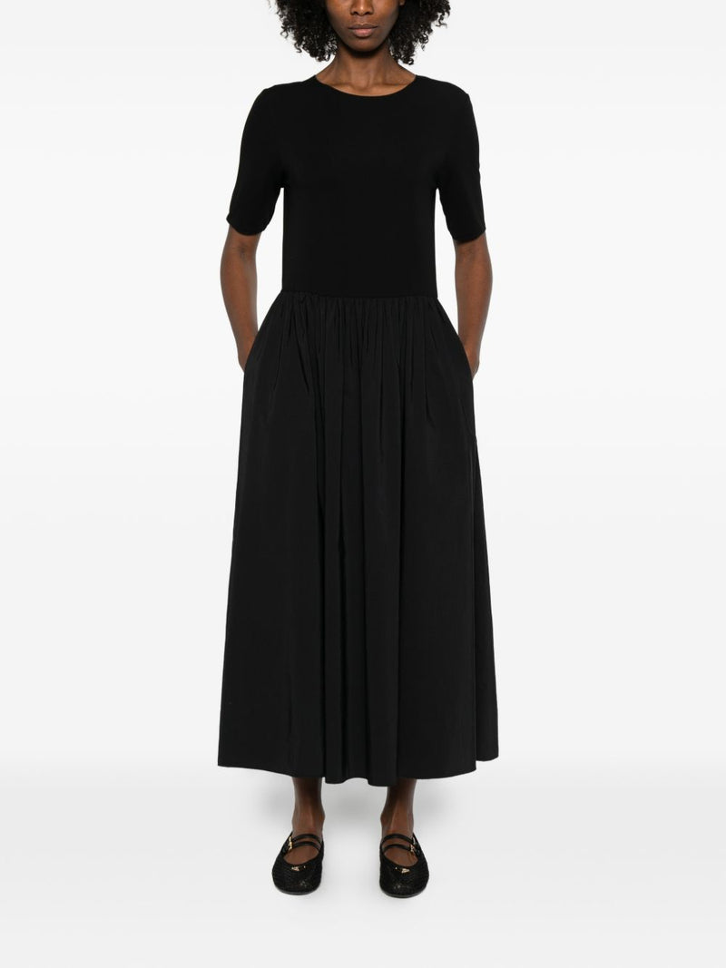 Emporio Armani Emporio Armani A-line skirt short sleeves round neck Midi dress
