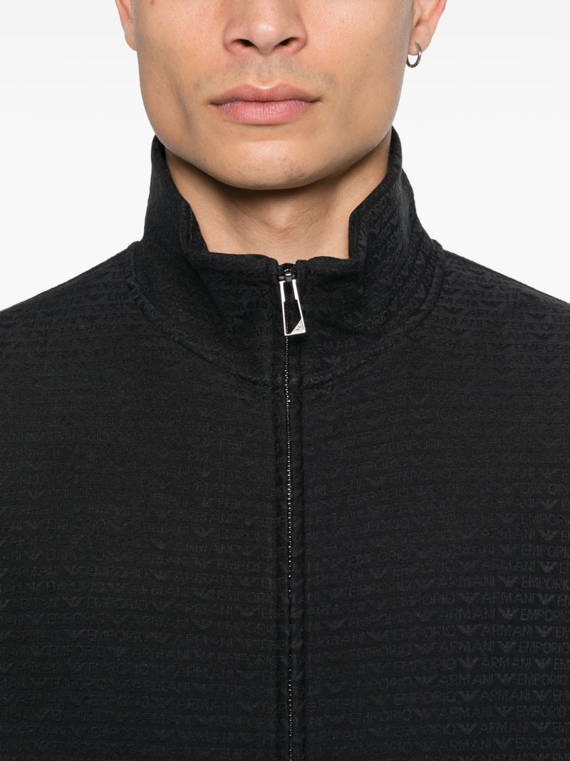 Emporio Armani Emporio Armani Cotton blend zipped sweatshirt