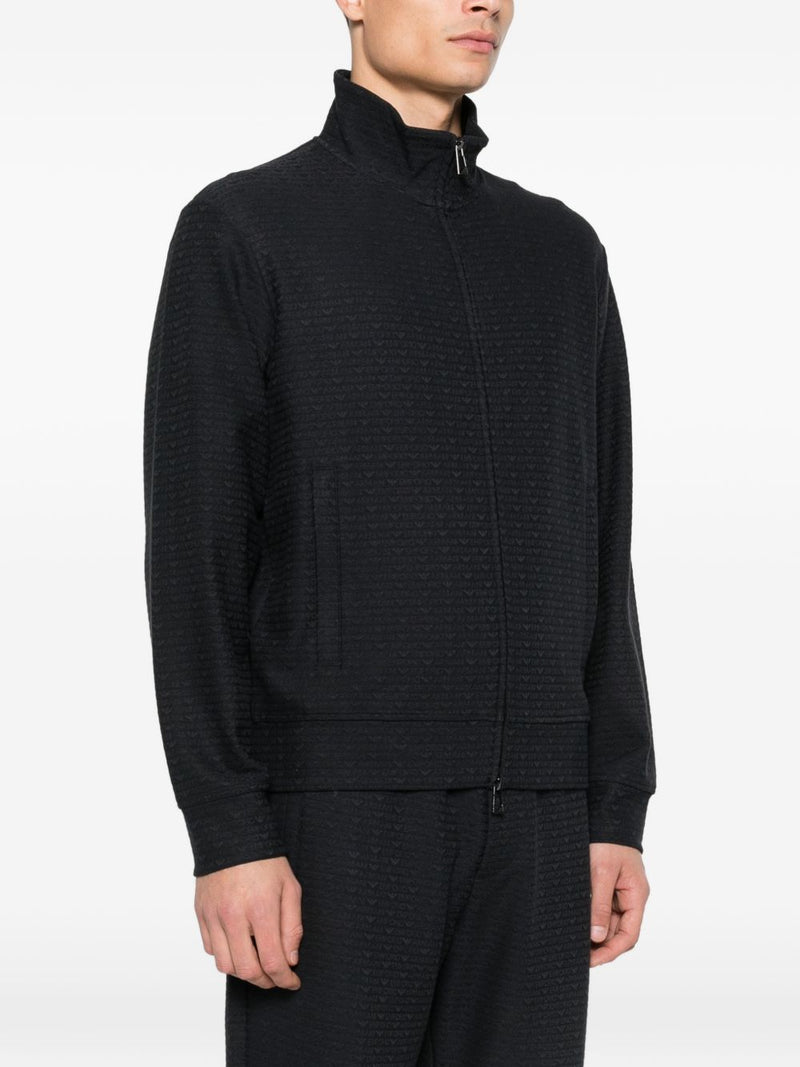 Emporio Armani Emporio Armani Cotton blend zipped sweatshirt