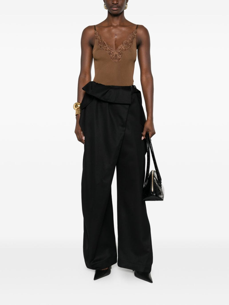 Saint Laurent V-neck spaghetti straps adjustable straps La... | Urbalenti™ NYC