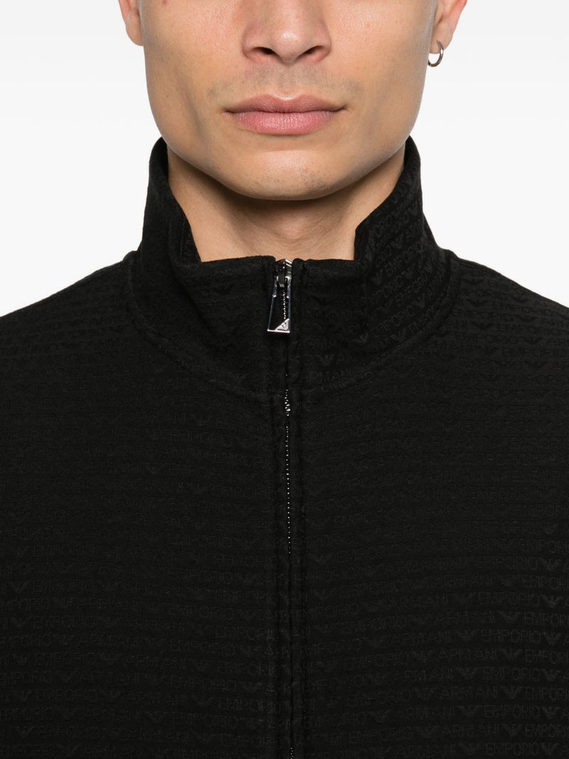 Emporio Armani Emporio Armani Cotton blend zipped sweatshirt