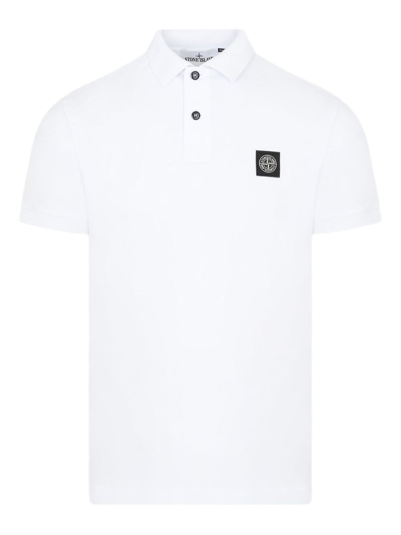 Stone Island Logo cotton polo shirt | Urbalenti™ NYC
