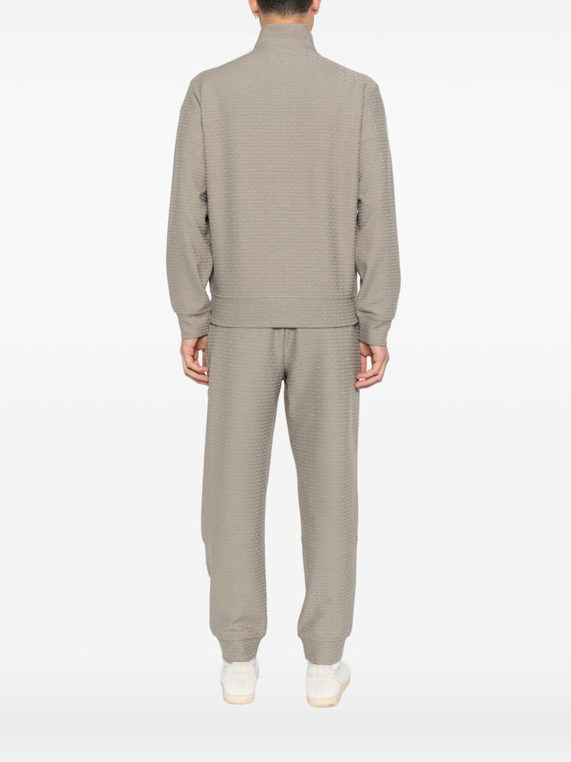 Emporio Armani Cotton blend zipped sweatshirt | Urbalenti™ NYC