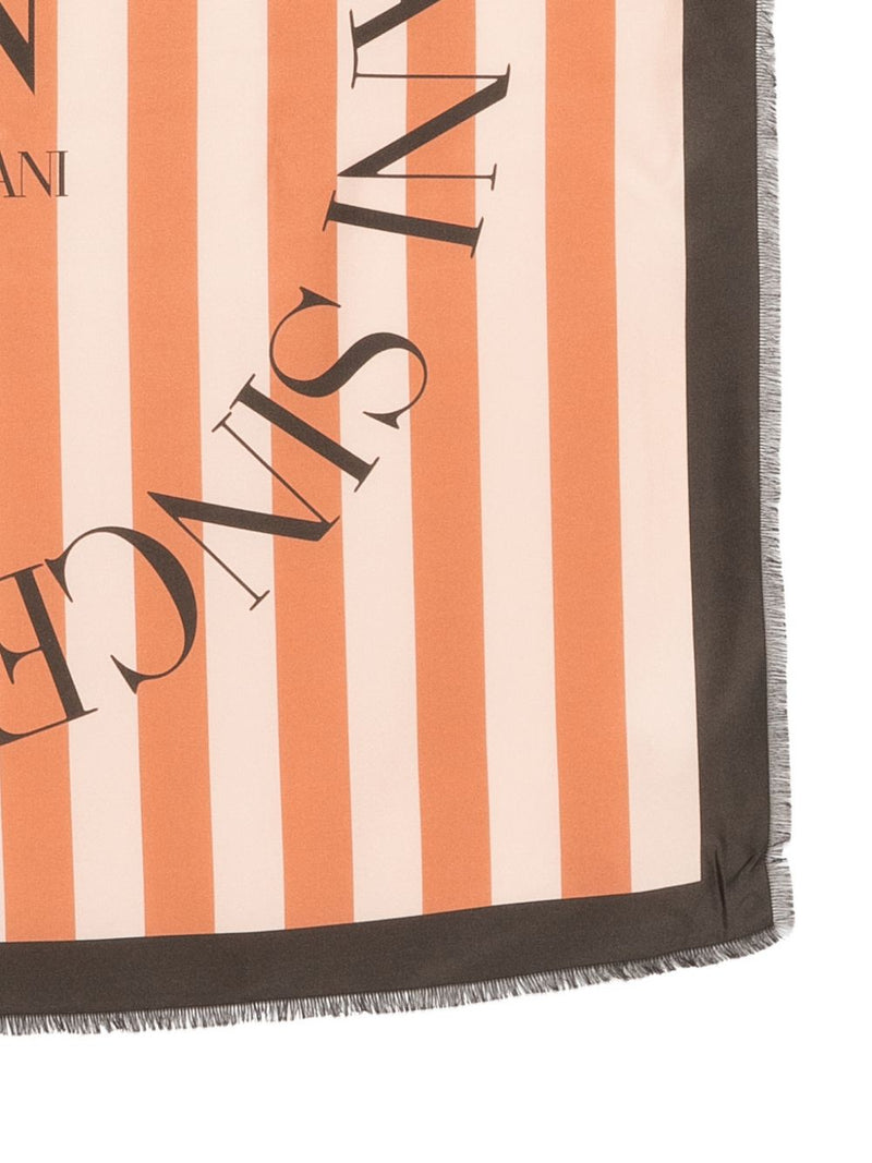 Emporio Armani Emporio Armani Icon Print Pure Silk Foulard