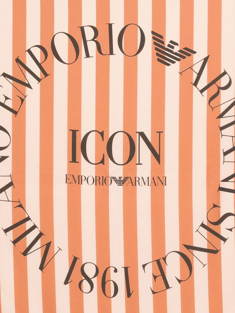Emporio Armani Emporio Armani Icon Print Pure Silk Foulard