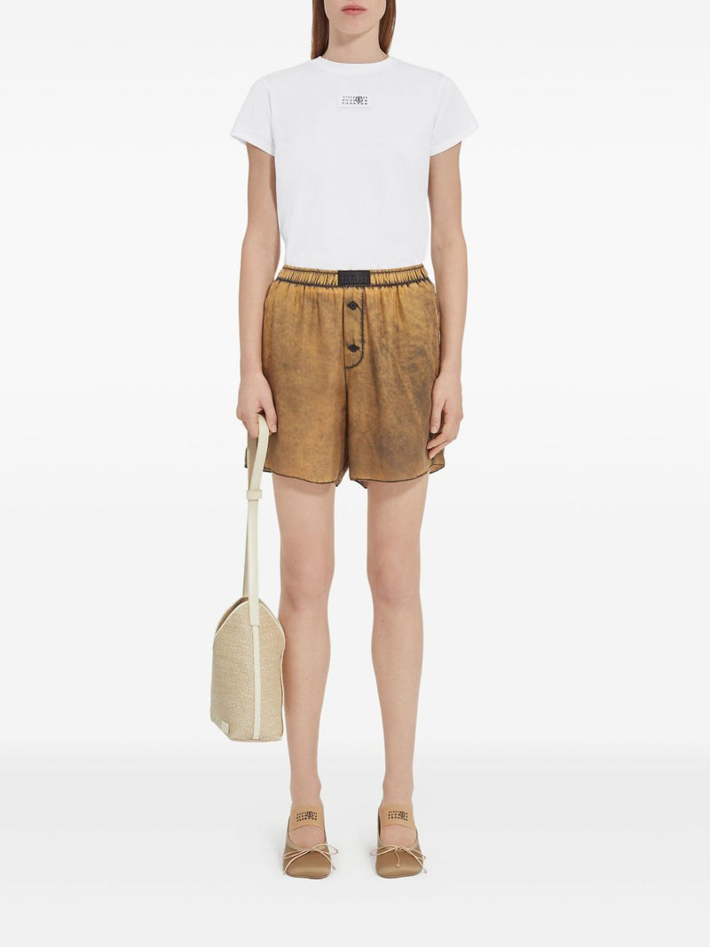 MM6 Maison Margiela Logo cotton t-shirt | Urbalenti™ NYC