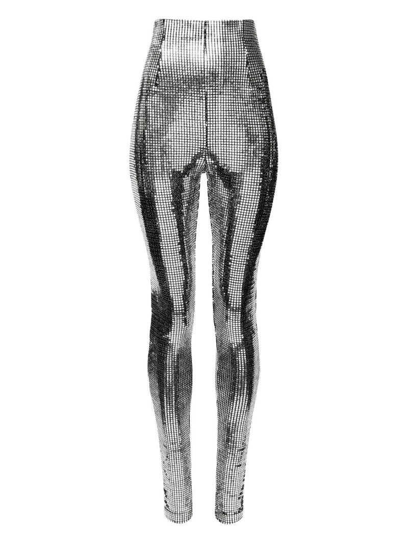 MM6 Maison Margiela Metallized leggings | Urbalenti™ NYC