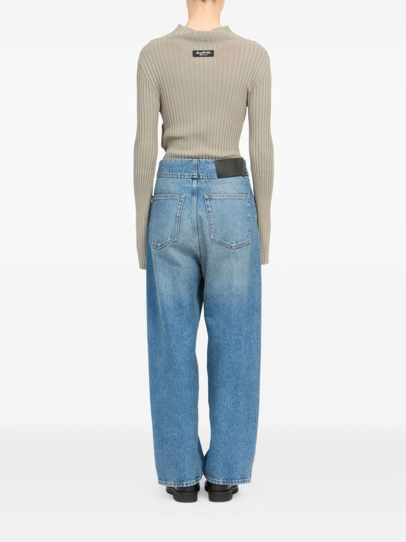MM6 Maison Margiela Barrel denim jeans | Urbalenti™ NYC