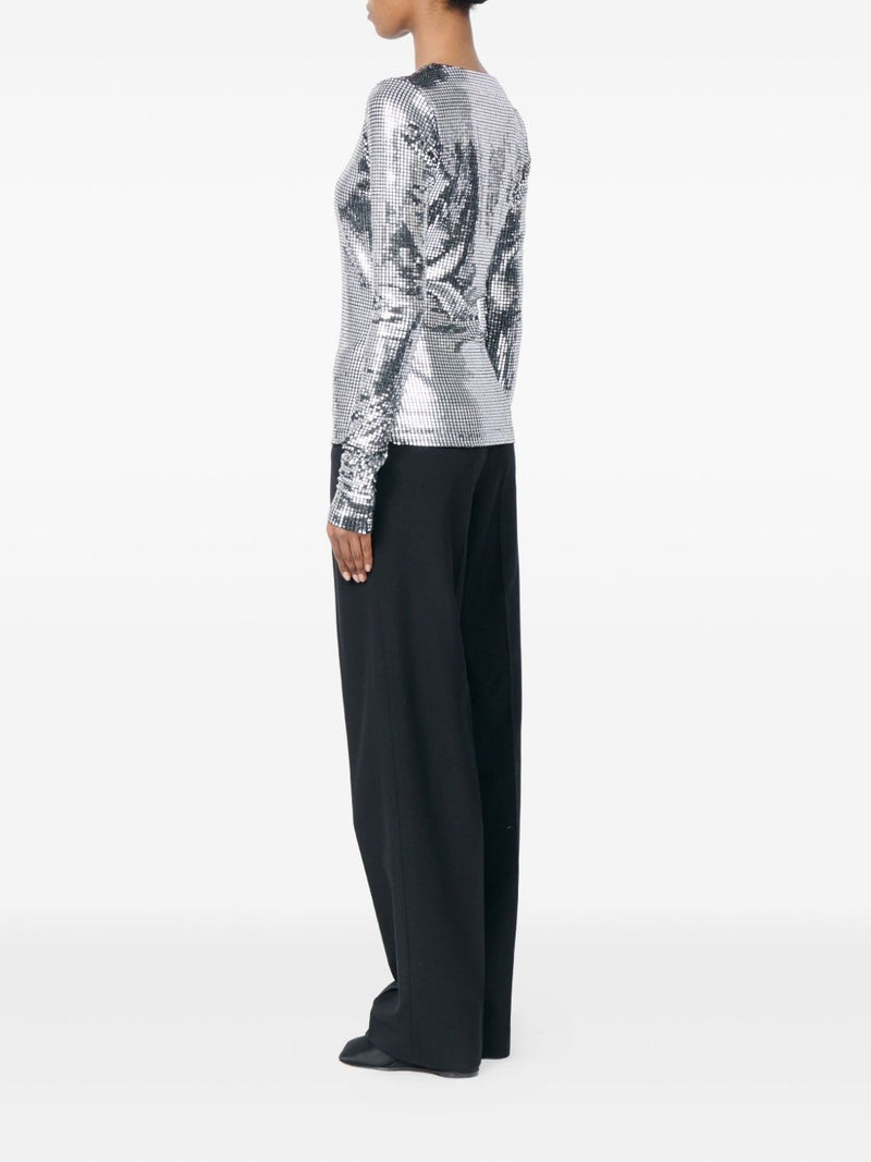 MM6 Maison Margiela Metallized top | Urbalenti™ NYC