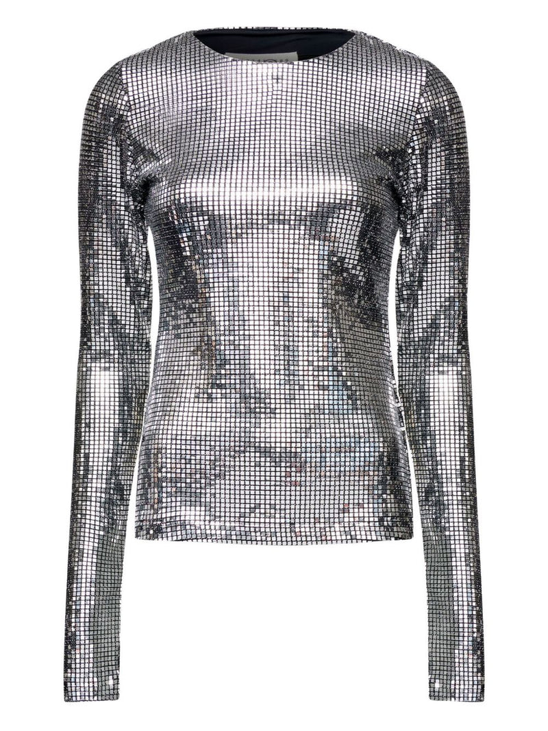 MM6 Maison Margiela Metallized top | Urbalenti™ NYC
