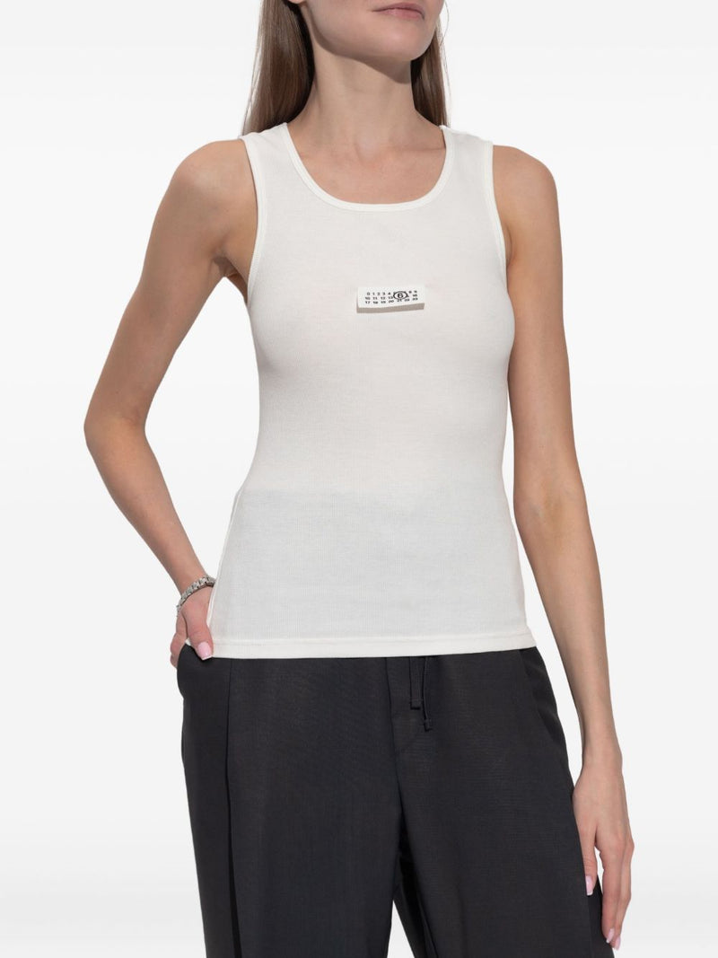 MM6 Maison Margiela Logo cotton tank top Variant 1 |... | Urbalenti™ NYC