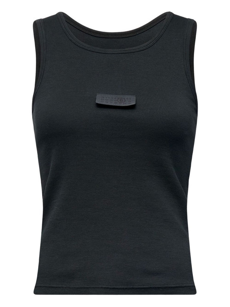 MM6 Maison Margiela Logo cotton tank top | Urbalenti™ NYC