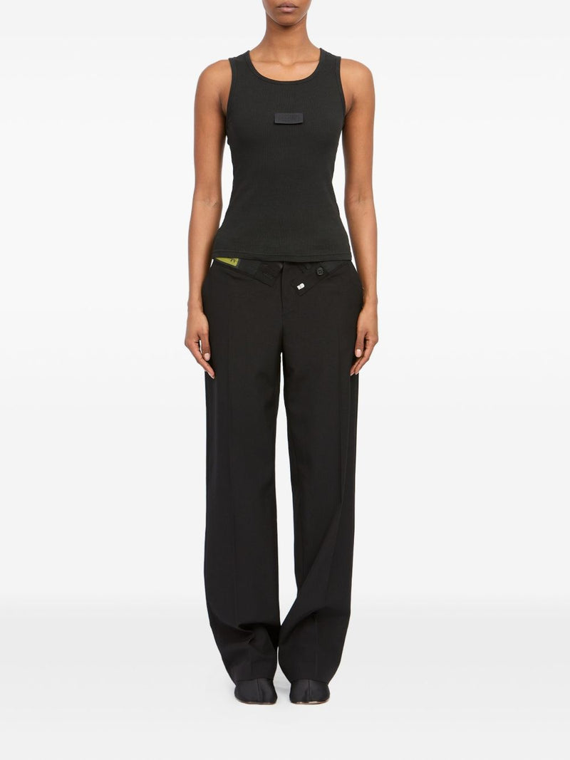 MM6 Maison Margiela Logo cotton tank top | Urbalenti™ NYC