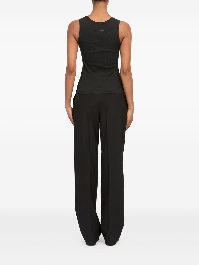 MM6 Maison Margiela Logo cotton tank top | Urbalenti™ NYC