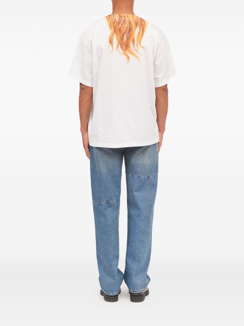 MM6 Maison Margiela Logo cotton t-shirt | Urbalenti™ NYC