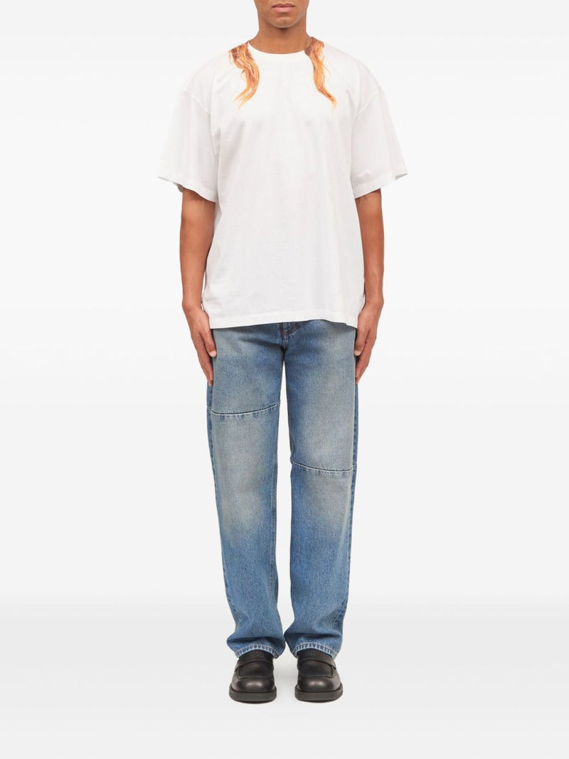MM6 Maison Margiela Logo cotton t-shirt | Urbalenti™ NYC