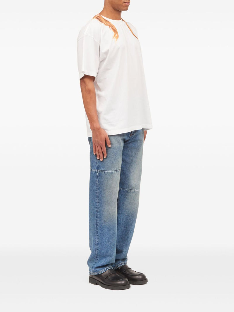 MM6 Maison Margiela Logo cotton t-shirt | Urbalenti™ NYC
