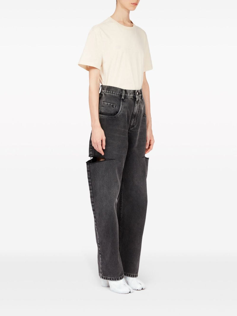 Maison Margiela Jeans Grey - Black Cotton | Urbalenti™ NYC