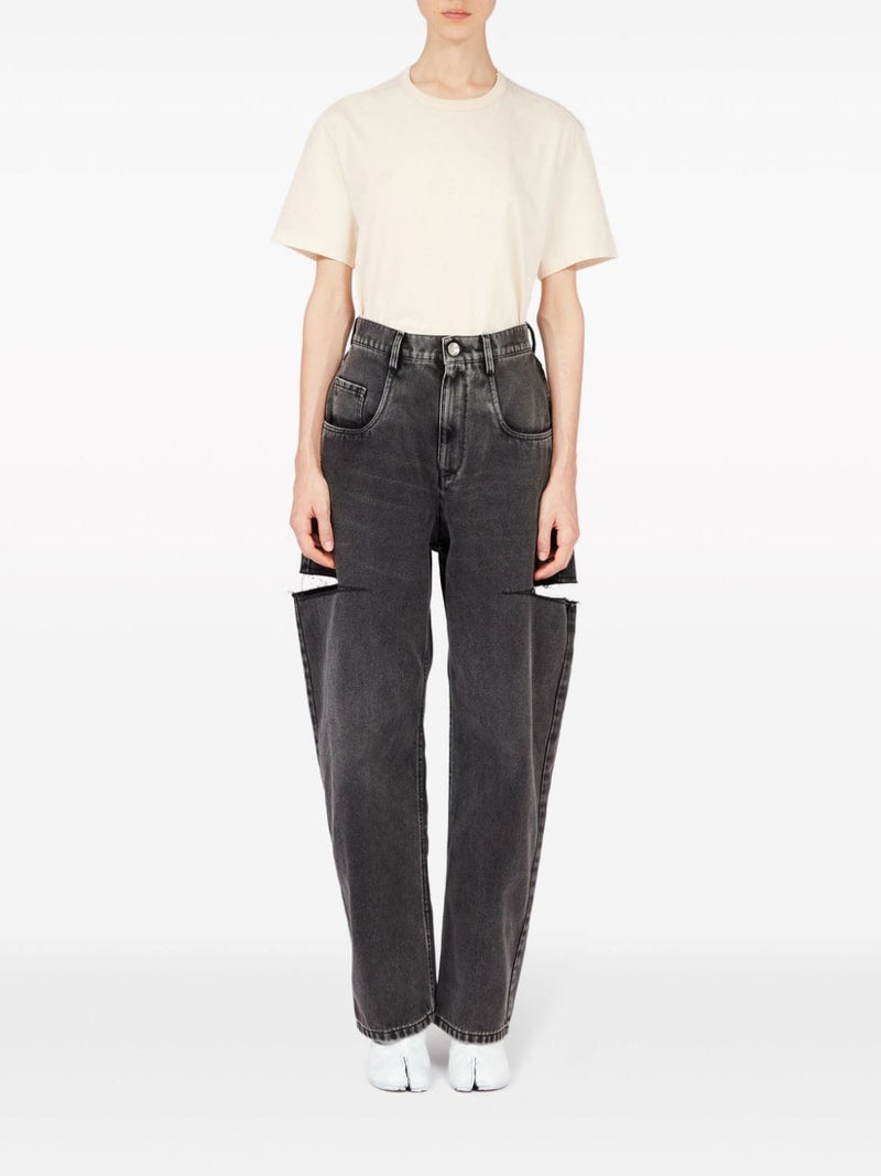 Maison Margiela Jeans Grey - Black Cotton | Urbalenti™ NYC