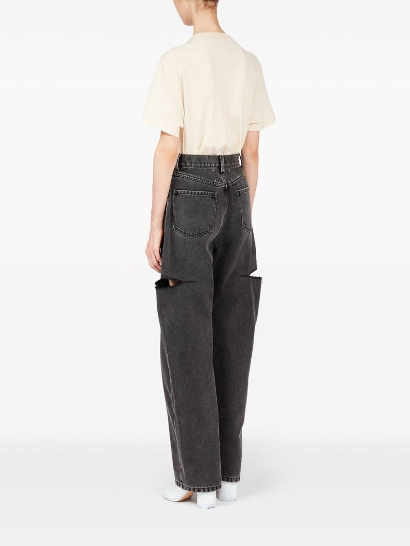 Maison Margiela Jeans Grey - Black Cotton | Urbalenti™ NYC