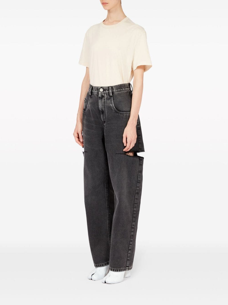 Maison Margiela Jeans Grey - Black Cotton | Urbalenti™ NYC