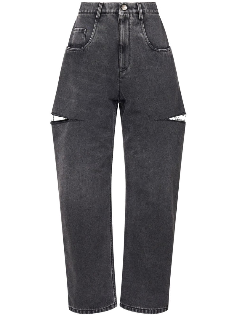 Maison Margiela Jeans Grey - Black Cotton | Urbalenti™ NYC