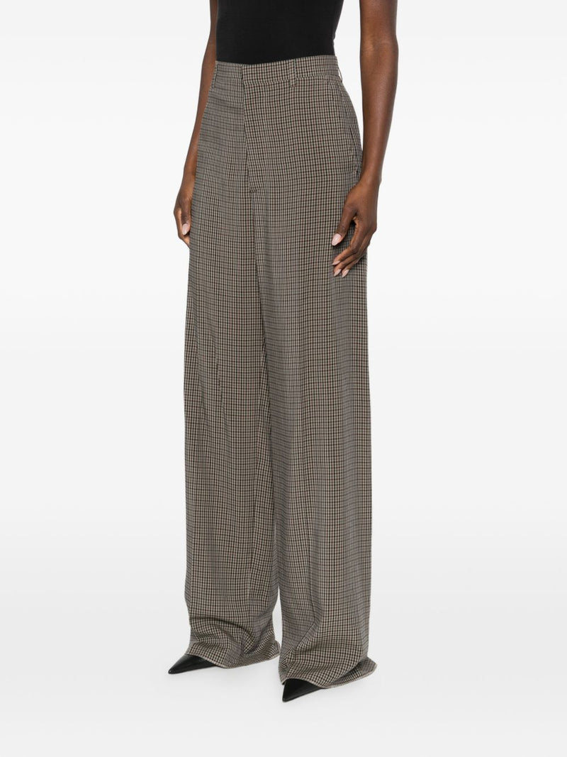 Balenciaga Checked Trousers | Urbalenti™ NYC