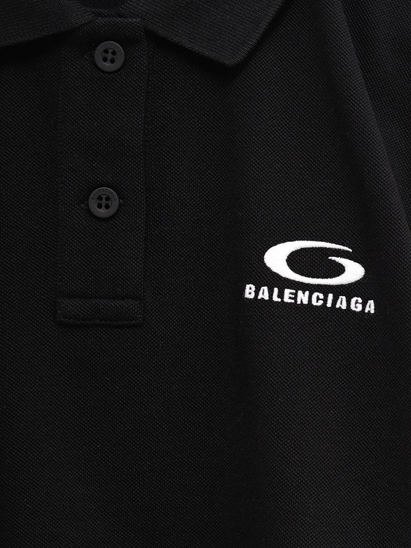 Balenciaga logo-embroidered polo shirt | Urbalenti™ NYC