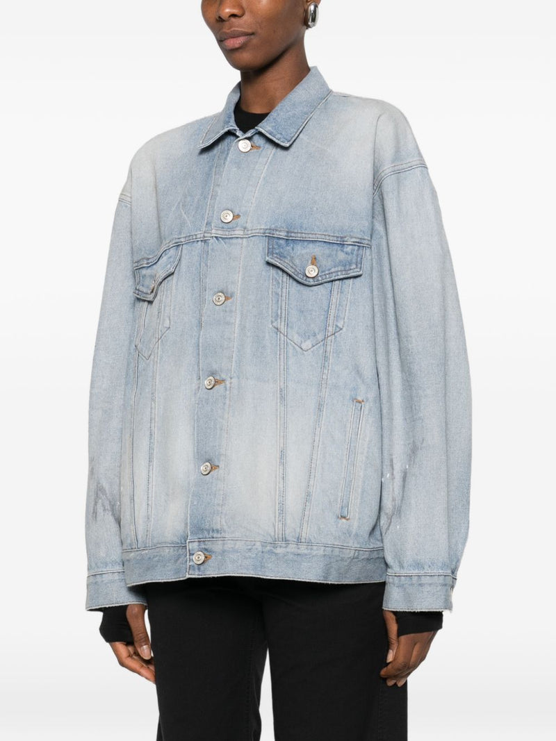 Balenciaga oversized denim cotton jacket | Urbalenti™ NYC