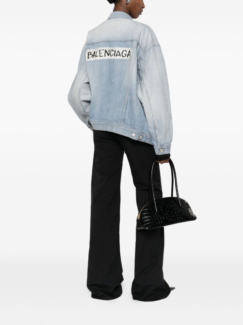 Balenciaga oversized denim cotton jacket | Urbalenti™ NYC